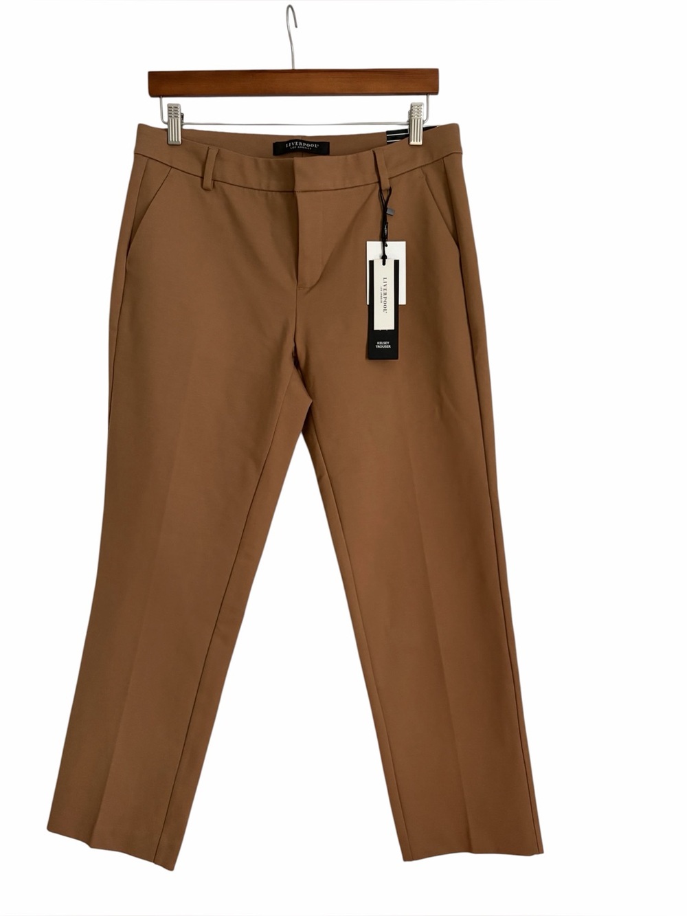 Liverpool Los Angeles Kelsey Trouser Pants Petite Maple Brown Size 10P NWT